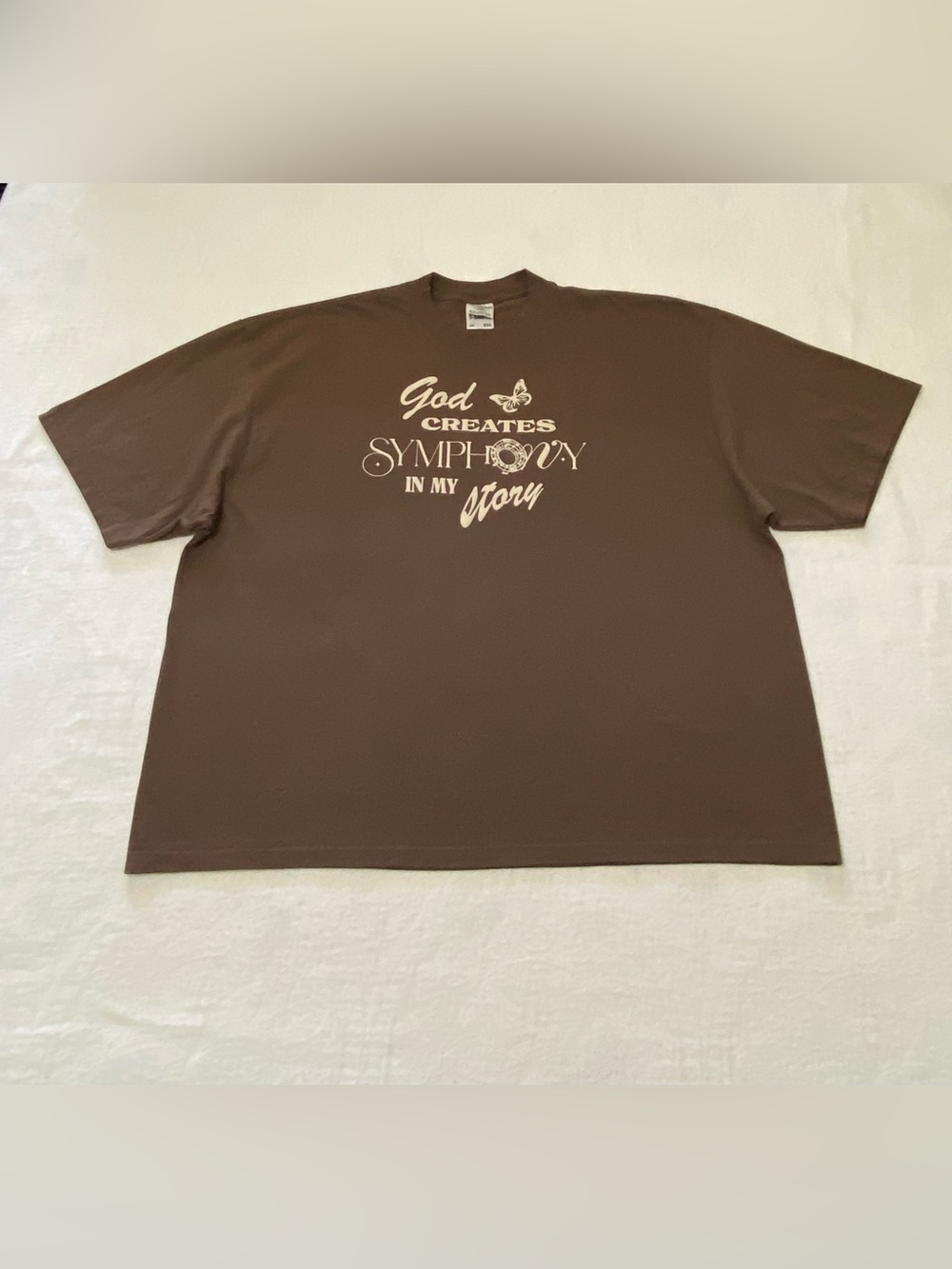 Shaka Wear Mens 2XL Brown Heavyweight T Shirt Streetwear Oversized Cotton Tee